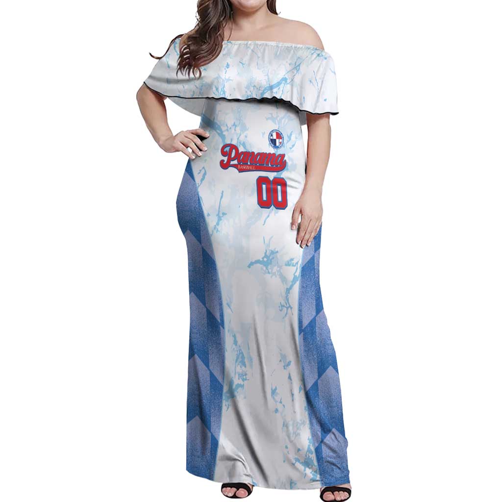 Custom Baseball Panama Off Shoulder Maxi Dress Go Champions Sporty Style - Wonder Print Shop