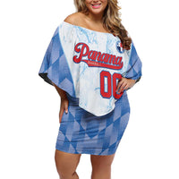 Custom Baseball Panama Off Shoulder Short Dress Go Champions Sporty Style - Wonder Print Shop