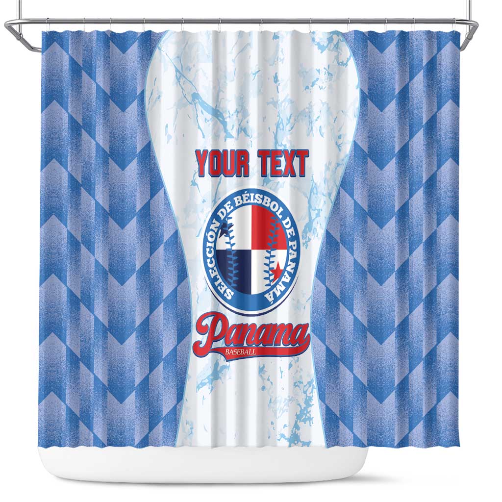 Custom Baseball Panama Shower Curtain Go Champions Sporty Style