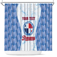Custom Baseball Panama Shower Curtain Go Champions Sporty Style