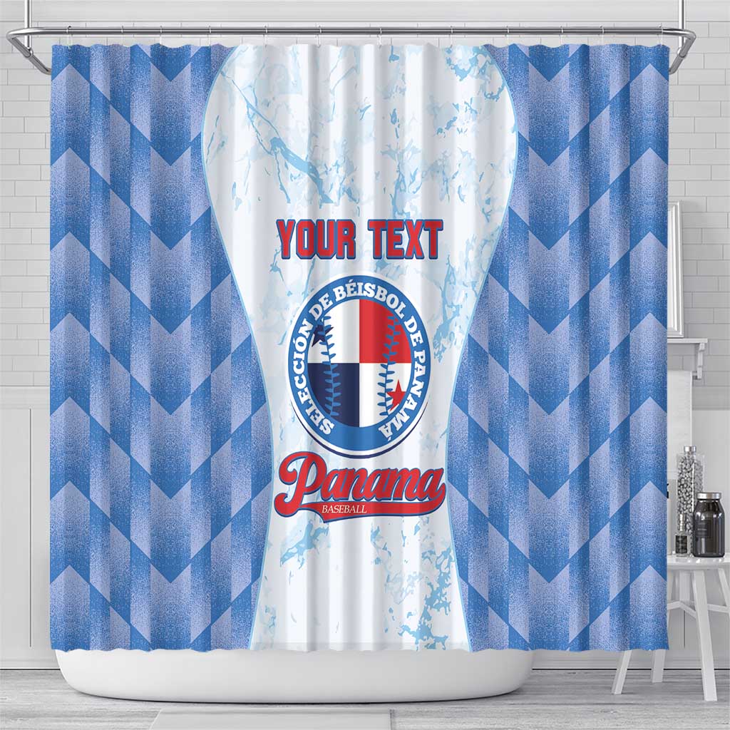 Custom Baseball Panama Shower Curtain Go Champions Sporty Style