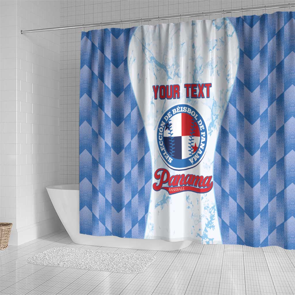 Custom Baseball Panama Shower Curtain Go Champions Sporty Style