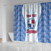 Custom Baseball Panama Shower Curtain Go Champions Sporty Style