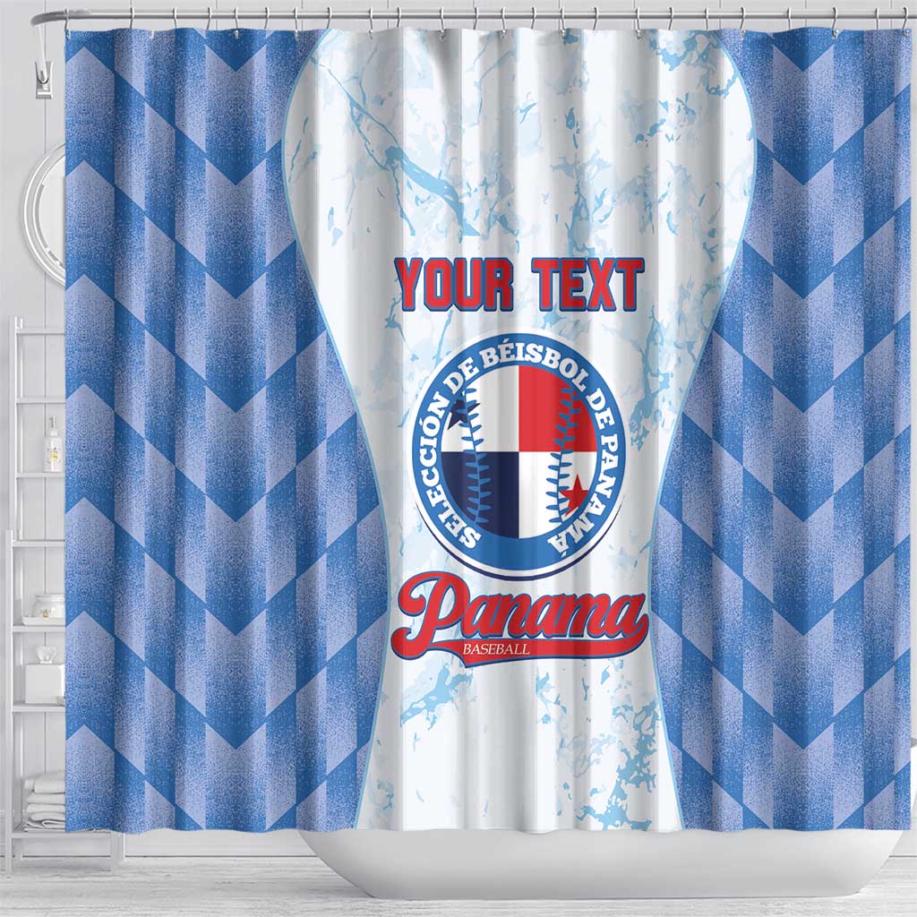 Custom Baseball Panama Shower Curtain Go Champions Sporty Style