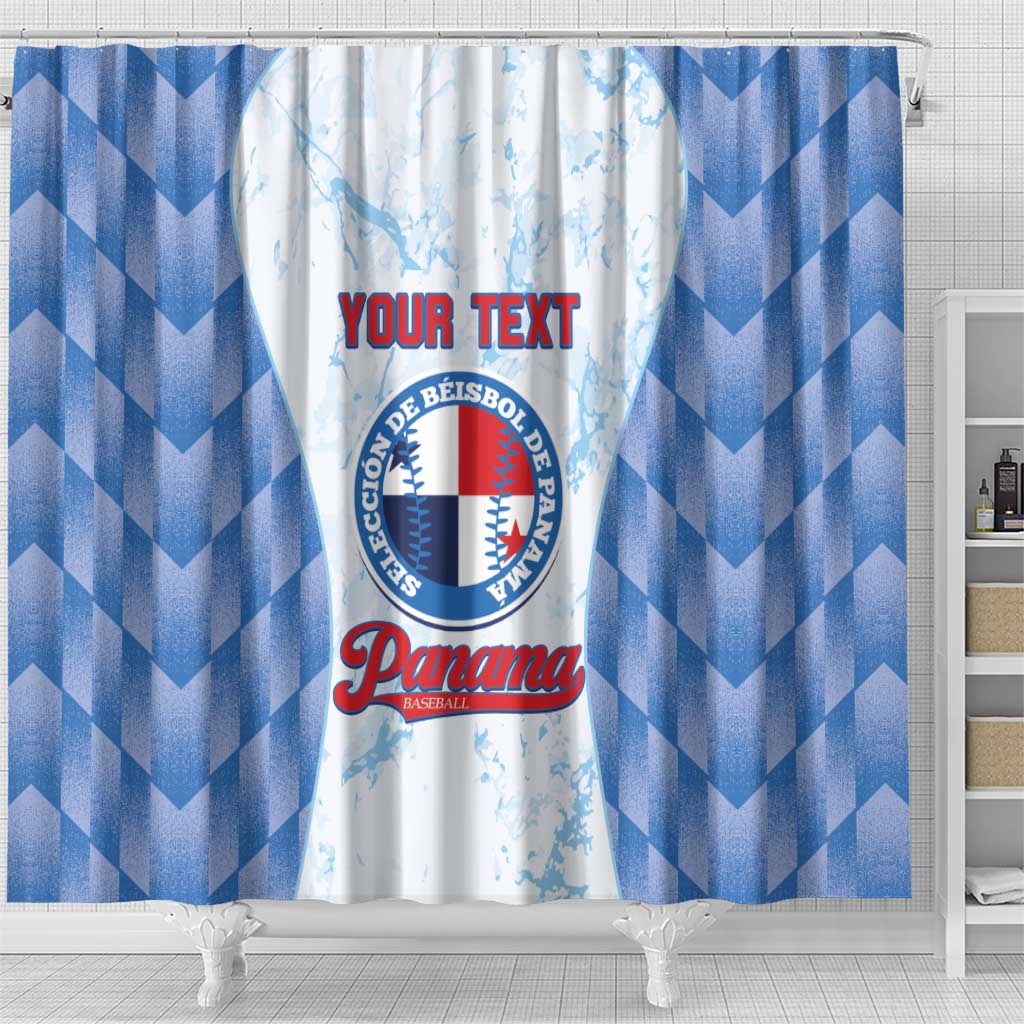 Custom Baseball Panama Shower Curtain Go Champions Sporty Style