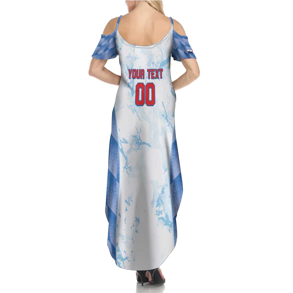 Custom Baseball Panama Summer Maxi Dress Go Champions Sporty Style - Wonder Print Shop