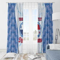 Custom Baseball Panama Window Curtain Go Champions Sporty Style - Wonder Print Shop