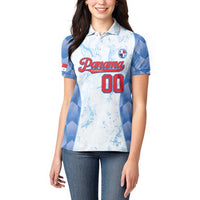 Custom Baseball Panama Women Polo Shirt Go Champions Sporty Style - Wonder Print Shop