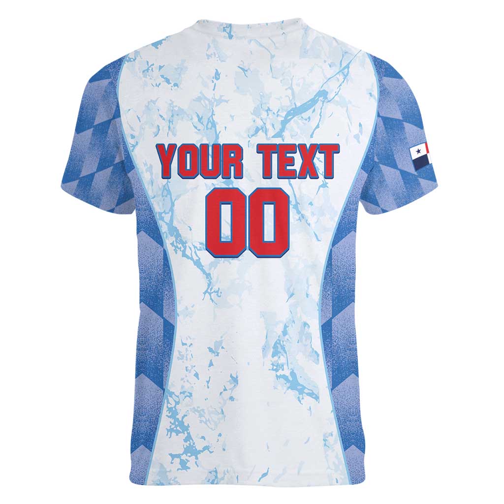 Custom Baseball Panama Women V-Neck T-Shirt Go Champions Sporty Style - Wonder Print Shop