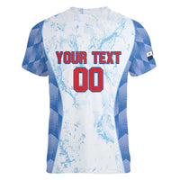 Custom Baseball Panama Women V-Neck T-Shirt Go Champions Sporty Style - Wonder Print Shop