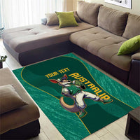 Custom Baseball Australia Area Rug Go Champions - Aussie Kangaroo Mascot - Wonder Print Shop