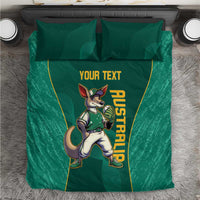 Custom Baseball Australia Bedding Set Go Champions - Aussie Kangaroo Mascot - Wonder Print Shop