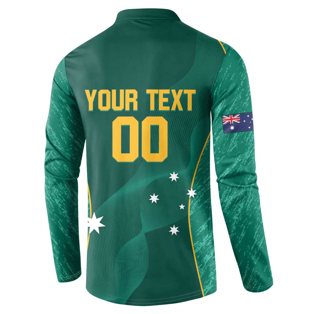 Custom Baseball Australia Button Sweatshirt Go Champions - Aussie Kangaroo Mascot - Wonder Print Shop