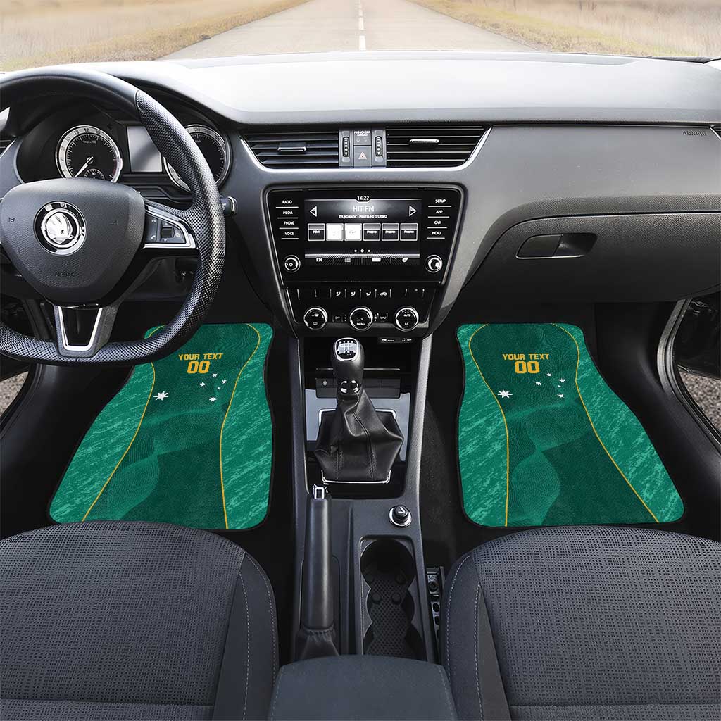 Custom Baseball Australia Car Mats Go Champions - Aussie Kangaroo Mascot - Wonder Print Shop