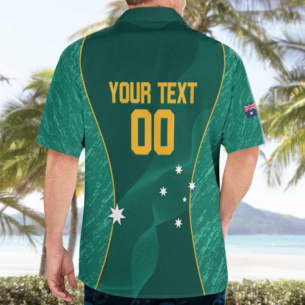 Custom Baseball Australia Hawaiian Shirt Go Champions - Aussie Kangaroo Mascot - Wonder Print Shop