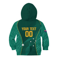 Custom Baseball Australia Kid Hoodie Go Champions - Aussie Kangaroo Mascot - Wonder Print Shop
