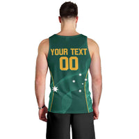 Custom Baseball Australia Men Tank Top Go Champions - Aussie Kangaroo Mascot - Wonder Print Shop