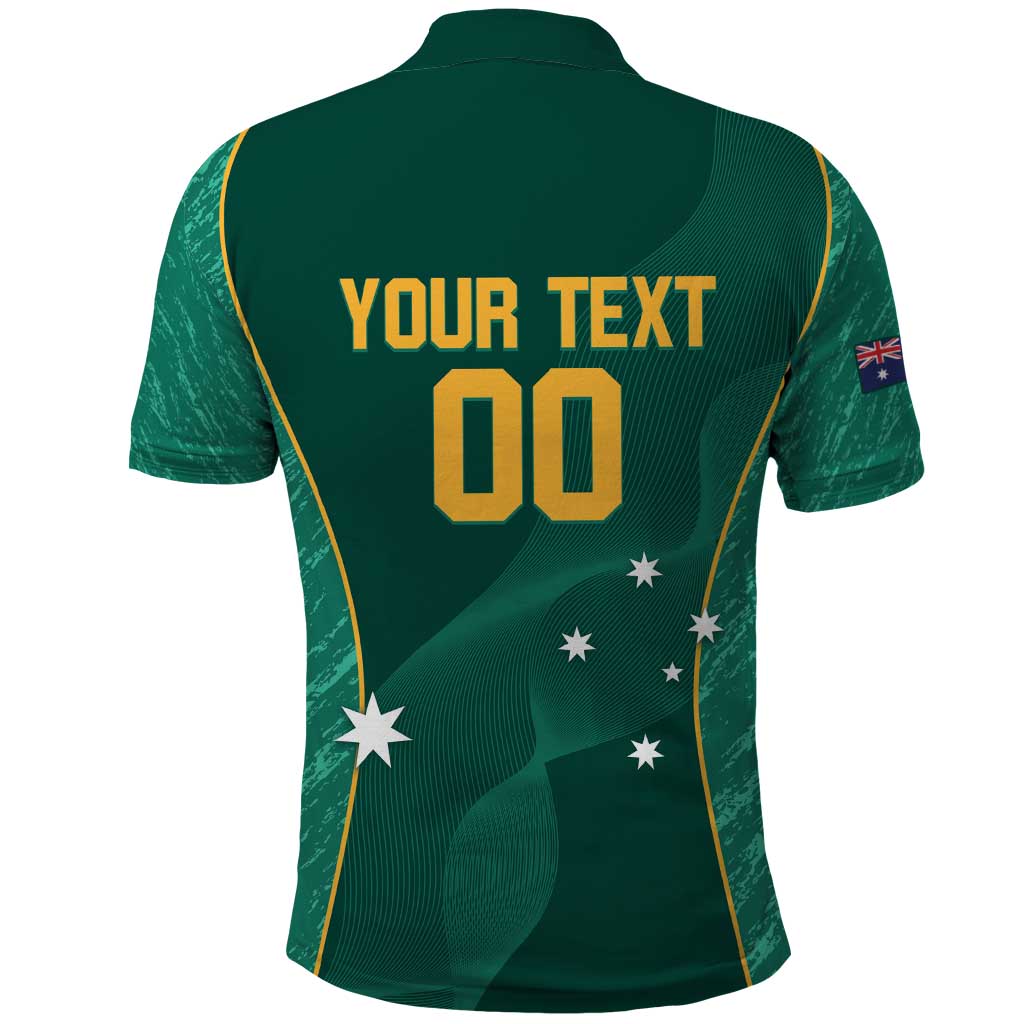 Custom Baseball Australia Polo Shirt Go Champions - Aussie Kangaroo Mascot - Wonder Print Shop