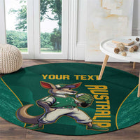 Custom Baseball Australia Round Carpet Go Champions - Aussie Kangaroo Mascot
