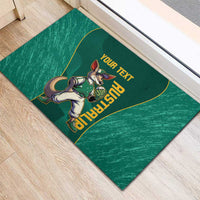 Custom Baseball Australia Rubber Doormat Go Champions - Aussie Kangaroo Mascot - Wonder Print Shop