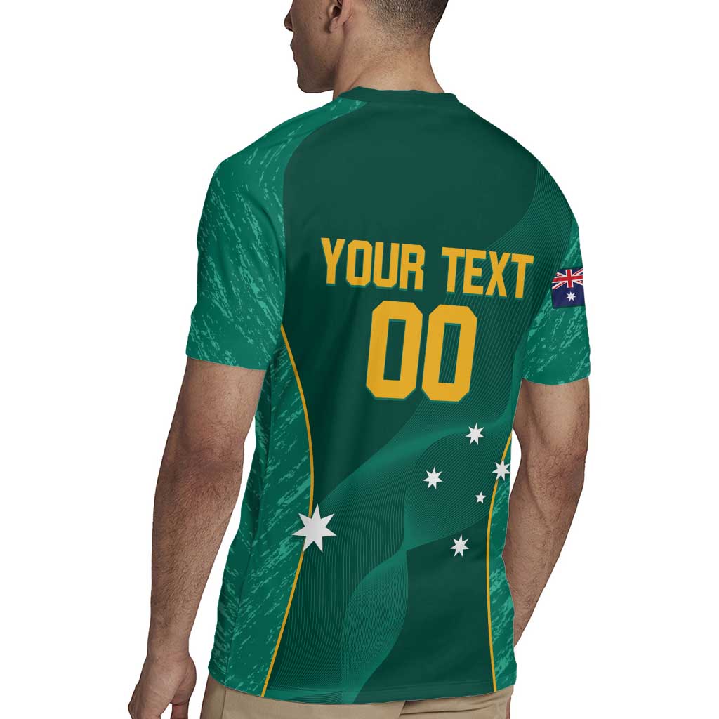 Custom Baseball Australia Rugby Jersey Go Champions - Aussie Kangaroo Mascot - Wonder Print Shop