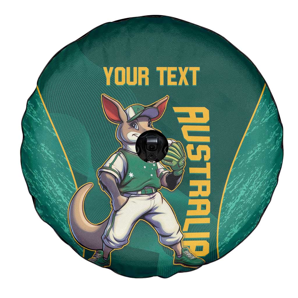 Custom Baseball Australia Spare Tire Cover Go Champions - Aussie Kangaroo Mascot - Wonder Print Shop