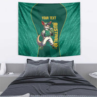 Custom Baseball Australia Tapestry Go Champions - Aussie Kangaroo Mascot - Wonder Print Shop