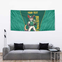 Custom Baseball Australia Tapestry Go Champions - Aussie Kangaroo Mascot - Wonder Print Shop