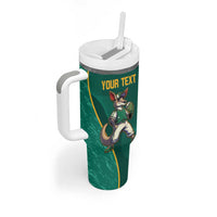 Custom Baseball Australia Tumbler With Handle Go Champions - Aussie Kangaroo Mascot - Wonder Print Shop