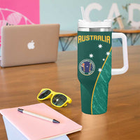 Custom Baseball Australia Tumbler With Handle Go Champions - Aussie Kangaroo Mascot - Wonder Print Shop