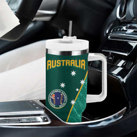 Custom Baseball Australia Tumbler With Handle Go Champions - Aussie Kangaroo Mascot - Wonder Print Shop