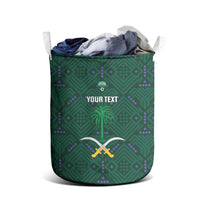 Custom Saudi Arabia Football Laundry Basket 2026 Arabian Falcons Sporty Version - Wonder Print Shop