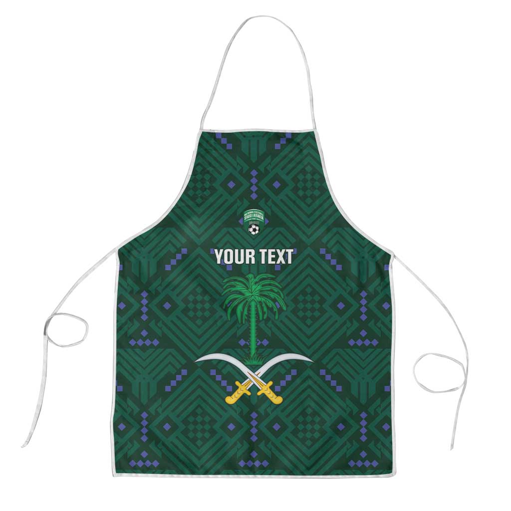 Custom Saudi Arabia Football Apron 2026 Arabian Falcons Sporty Version - Wonder Print Shop