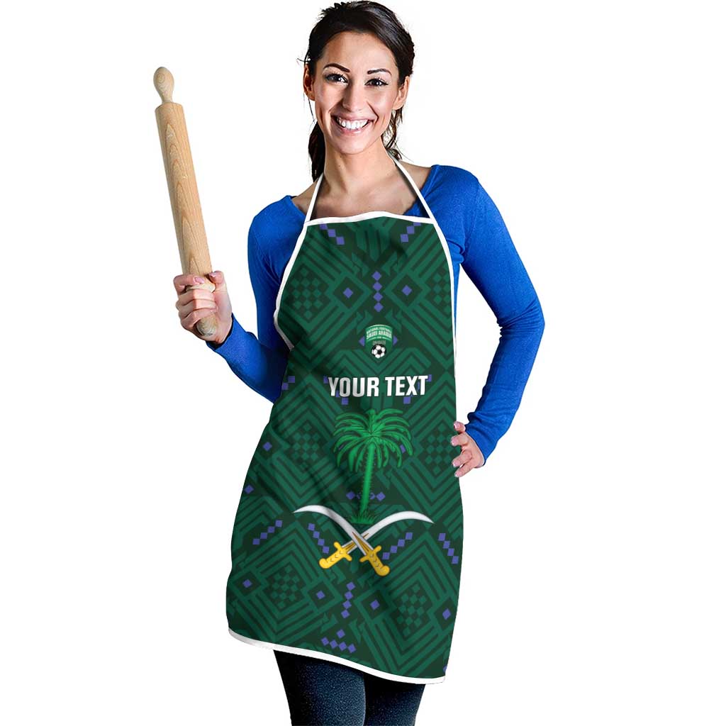 Custom Saudi Arabia Football Apron 2026 Arabian Falcons Sporty Version - Wonder Print Shop