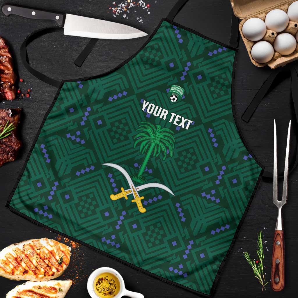 Custom Saudi Arabia Football Apron 2026 Arabian Falcons Sporty Version - Wonder Print Shop