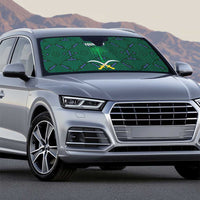 Custom Saudi Arabia Football Auto Sun Shade 2026 Arabian Falcons Sporty Version - Wonder Print Shop