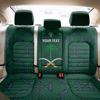 Custom Saudi Arabia Football Back Car Seat Cover 2026 Arabian Falcons Sporty Version - Wonder Print Shop