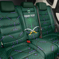 Custom Saudi Arabia Football Back Car Seat Cover 2026 Arabian Falcons Sporty Version - Wonder Print Shop