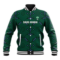Custom Saudi Arabia Football Baseball Jacket 2026 Arabian Falcons Sporty Version - Wonder Print Shop