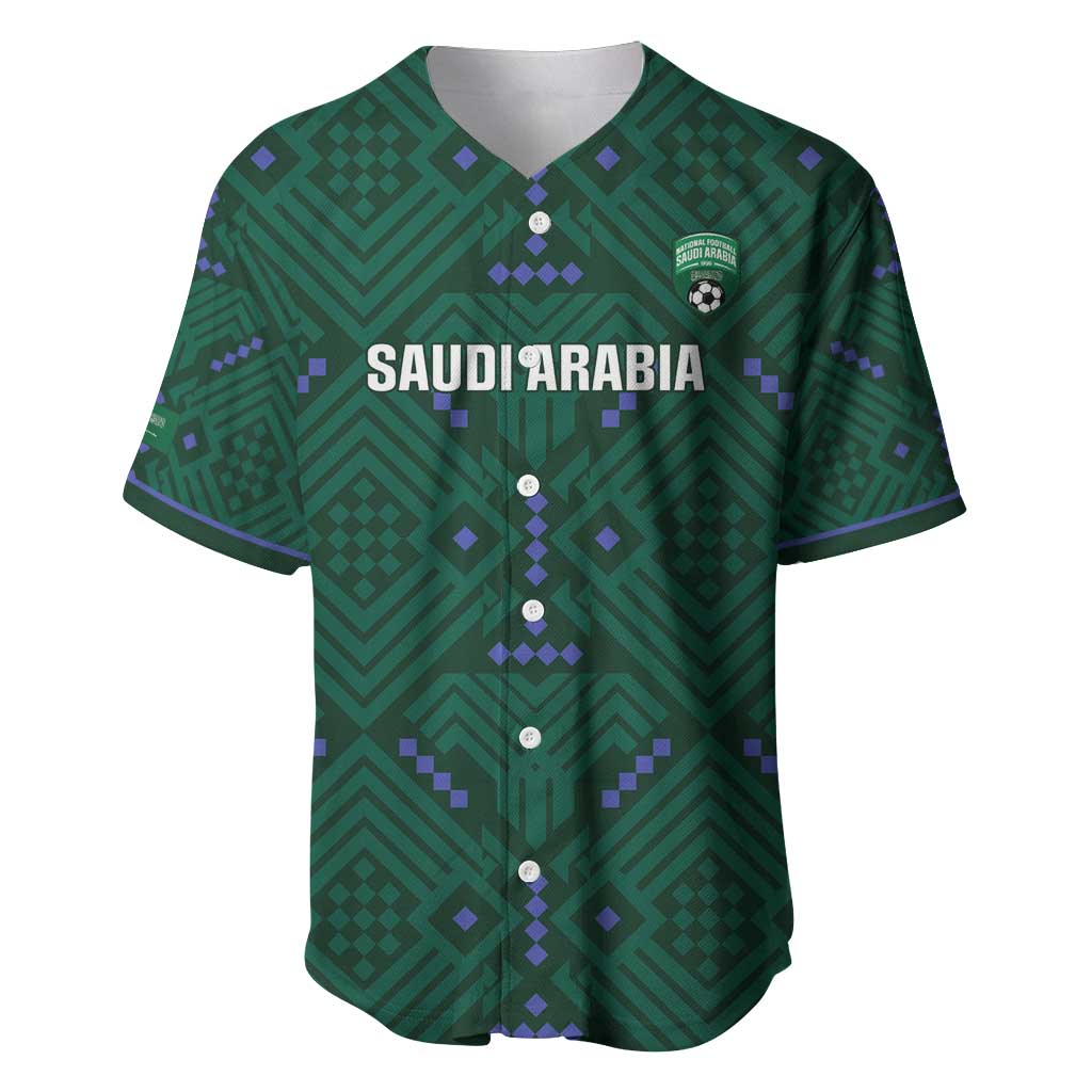 Custom Saudi Arabia Football Baseball Jersey 2026 Arabian Falcons Sporty Version - Wonder Print Shop