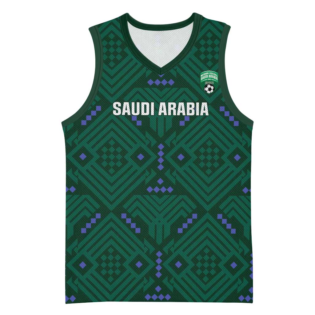 Custom Saudi Arabia Football Basketball Jersey 2026 Arabian Falcons Sporty Version - Wonder Print Shop
