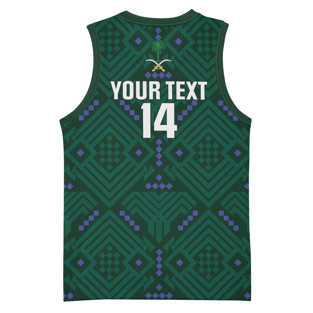 Custom Saudi Arabia Football Basketball Jersey 2026 Arabian Falcons Sporty Version - Wonder Print Shop