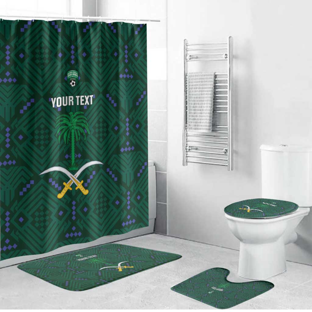 Custom Saudi Arabia Football Bathroom Set 2026 Arabian Falcons Sporty Version - Wonder Print Shop