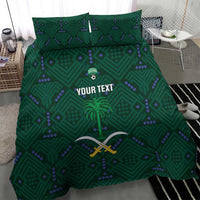 Custom Saudi Arabia Football Bedding Set 2026 Arabian Falcons Sporty Version - Wonder Print Shop