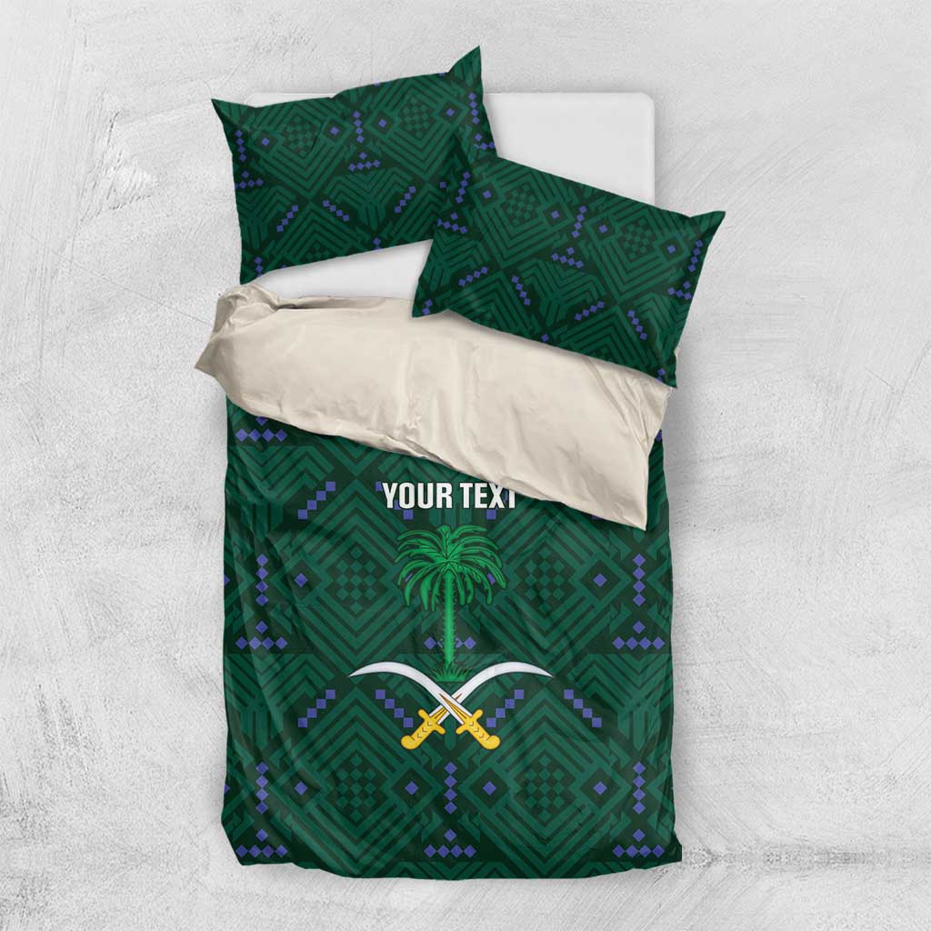 Custom Saudi Arabia Football Bedding Set 2026 Arabian Falcons Sporty Version - Wonder Print Shop
