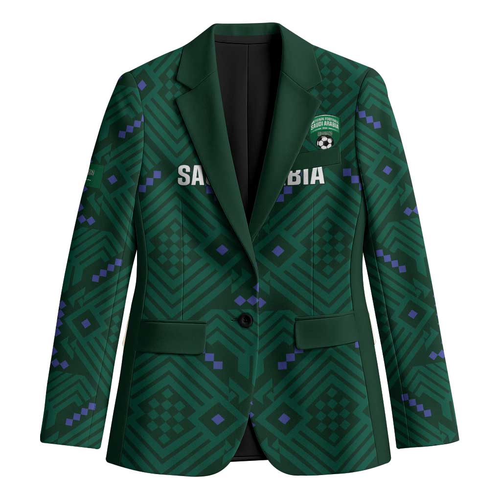 Custom Saudi Arabia Football Blazer 2026 Arabian Falcons Sporty Version - Wonder Print Shop