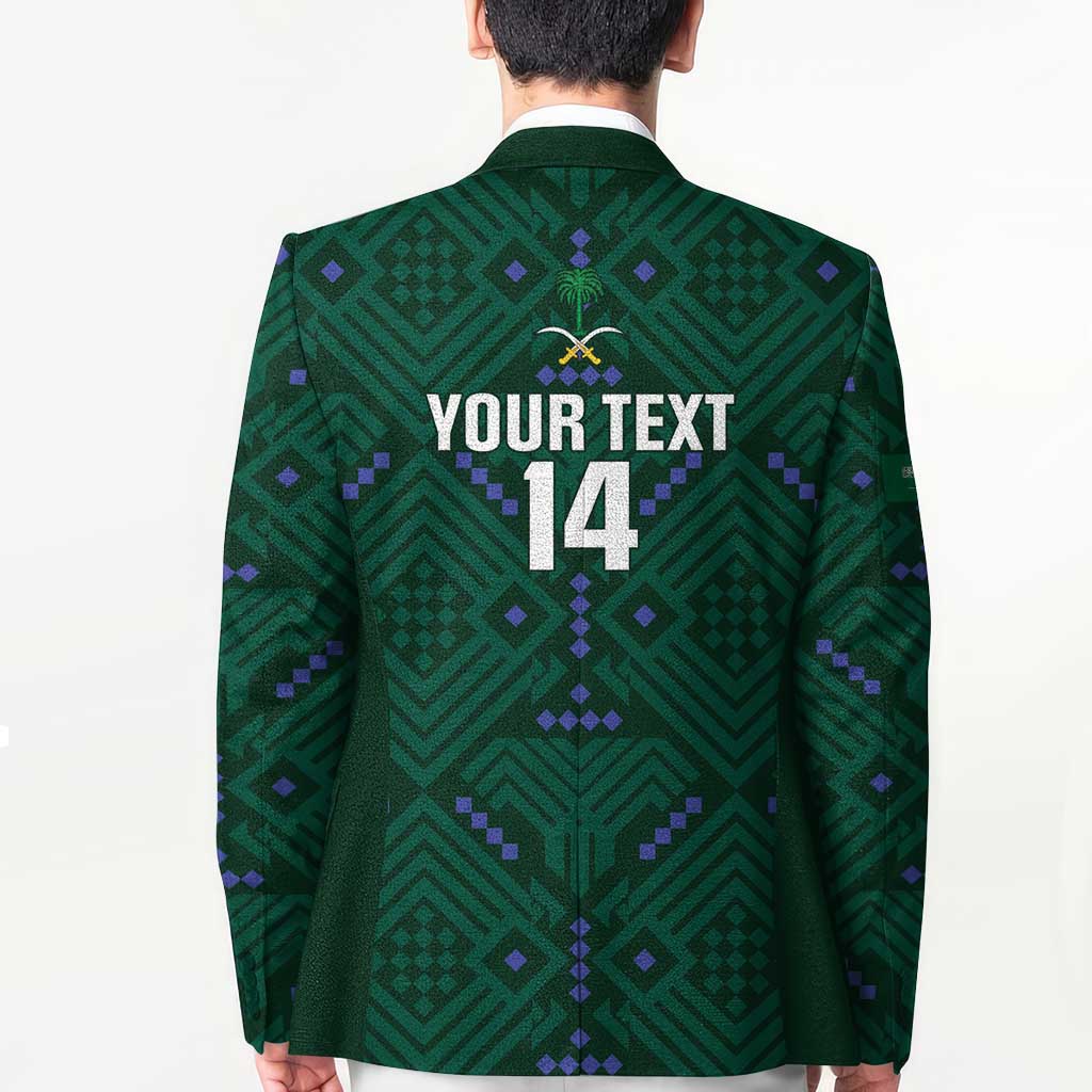 Custom Saudi Arabia Football Blazer 2026 Arabian Falcons Sporty Version - Wonder Print Shop