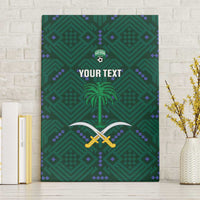 Custom Saudi Arabia Football Canvas Wall Art 2026 Arabian Falcons Sporty Version - Wonder Print Shop