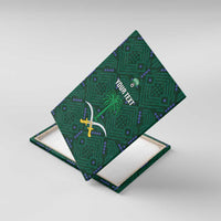 Custom Saudi Arabia Football Canvas Wall Art 2026 Arabian Falcons Sporty Version - Wonder Print Shop