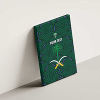 Custom Saudi Arabia Football Canvas Wall Art 2026 Arabian Falcons Sporty Version - Wonder Print Shop
